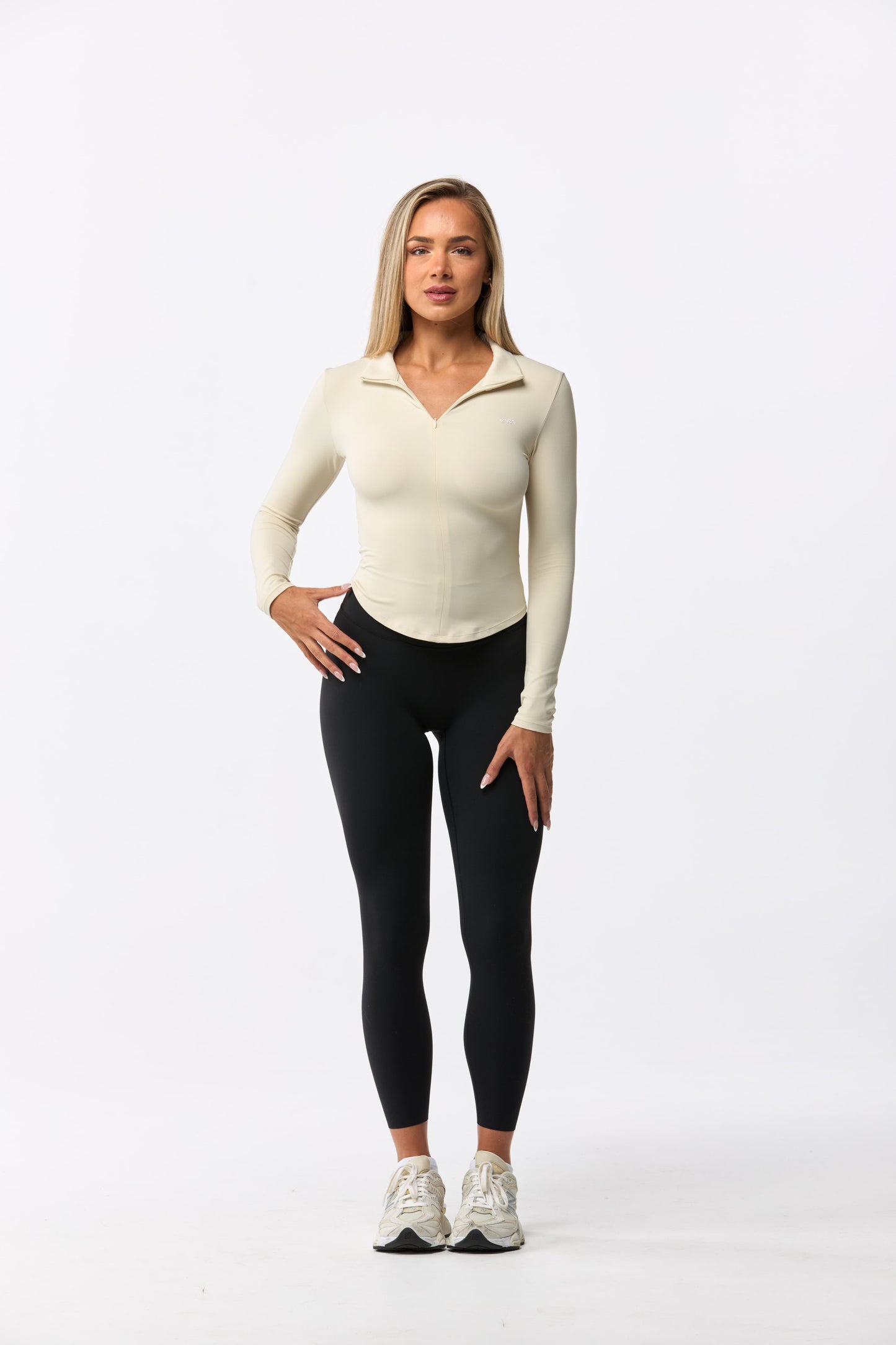 Barely There - Half Zip Long Sleeve Top
