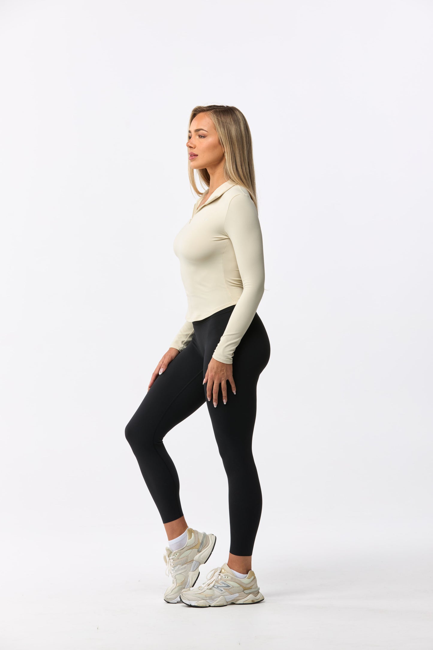 Barely There - Half Zip Long Sleeve Top