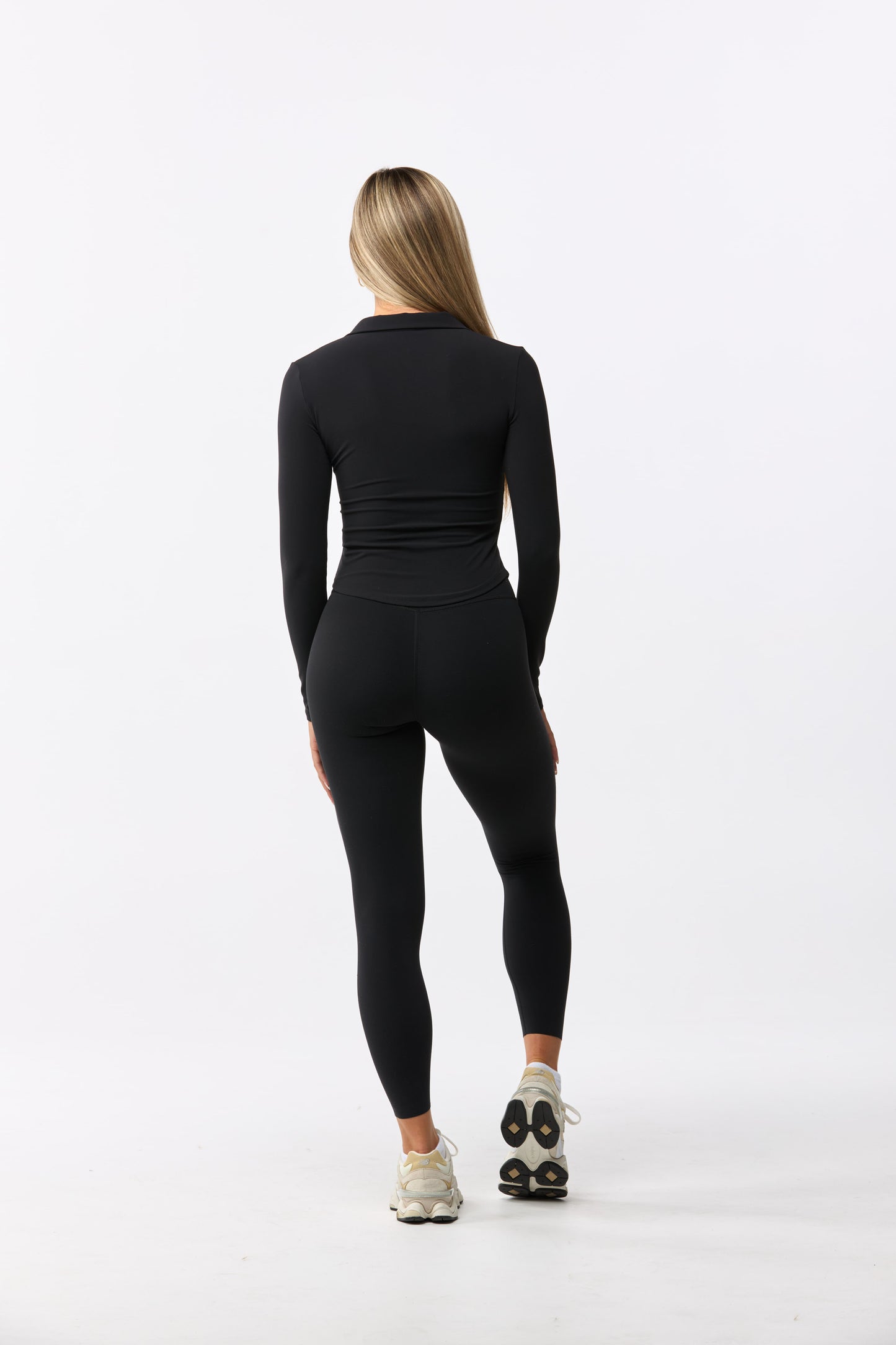 Barely There - Half Zip Long Sleeve Top