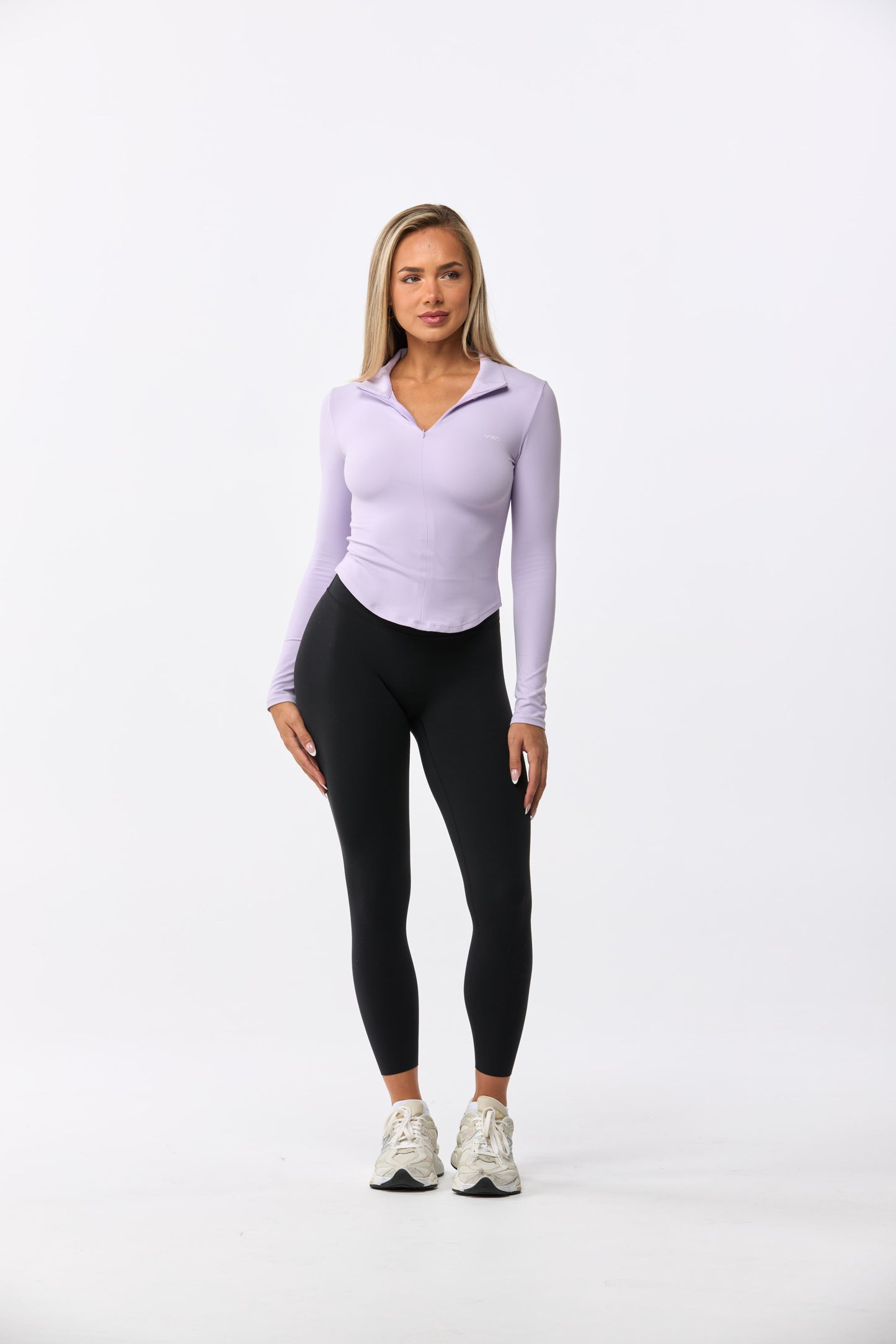 Barely There - Half Zip Long Sleeve Top