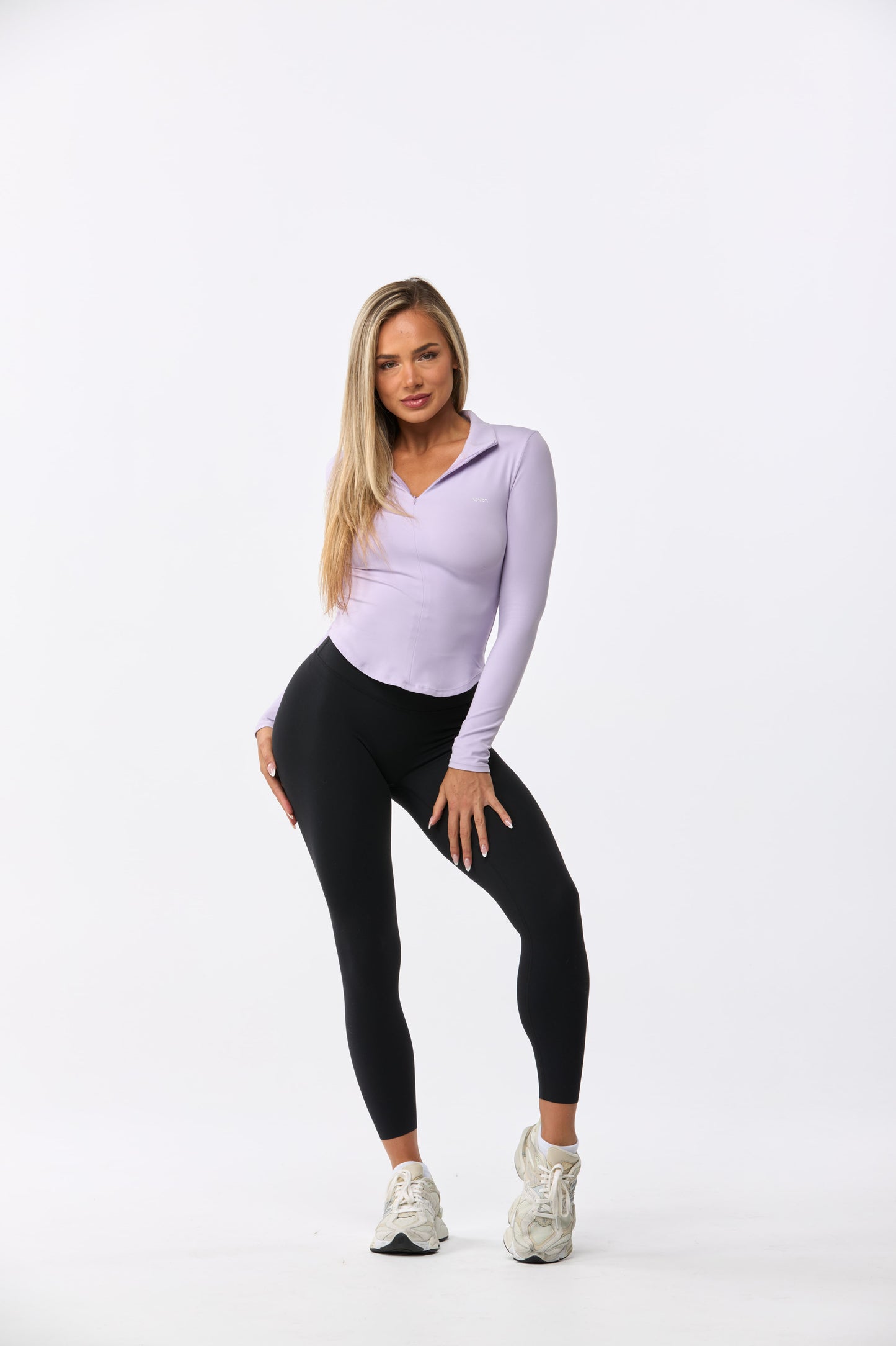 Barely There - Half Zip Long Sleeve Top